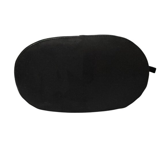 H&M Black Bucket Bag Suede-Like Fabric Goldtone Hardware Adjustable Strap - Picture 4 of 7